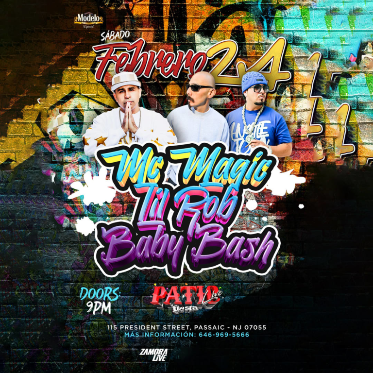 Event - MC MAGIC, BABY BASH, LIL ROB - Passaic, New Jersey - February 24, 2024 | concert tickets
