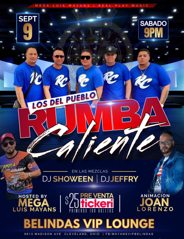 Event - RUMBA CALIENTE LIVE @ BELINDAS VIP LOUNGE - Cleveland, Ohio - September 9, 2023 | concert tickets