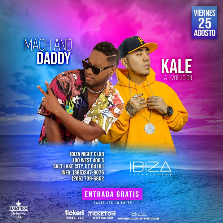 Event - MACH & DADDY-KALE LA EVOLUCION  EN SALT LAKE CITY UT. - Salt Lake City, Utah - August 25, 2023 | concert tickets
