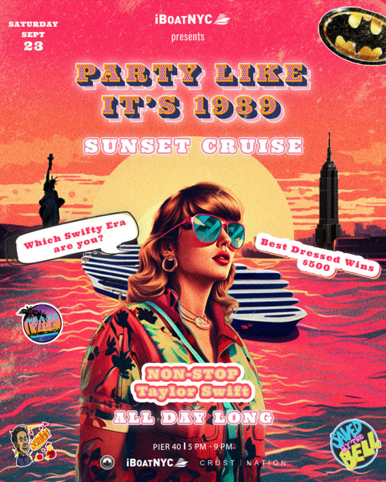 Event - TAYLOR SWIFT Tribute Sunset Boat Cruise NYC - Party Like It's 1989 - New York, New York - September 23, 2023 | concert tickets