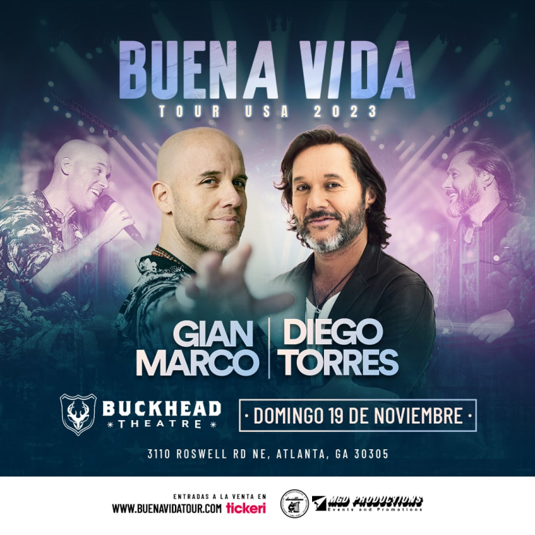 Event - BUENA VIDA TOUR USA 2023 - GIAN MARCO , DIEGO TORRES  EN ATLANTA !  - Atlanta, Georgia - November 19, 2023 | concert tickets