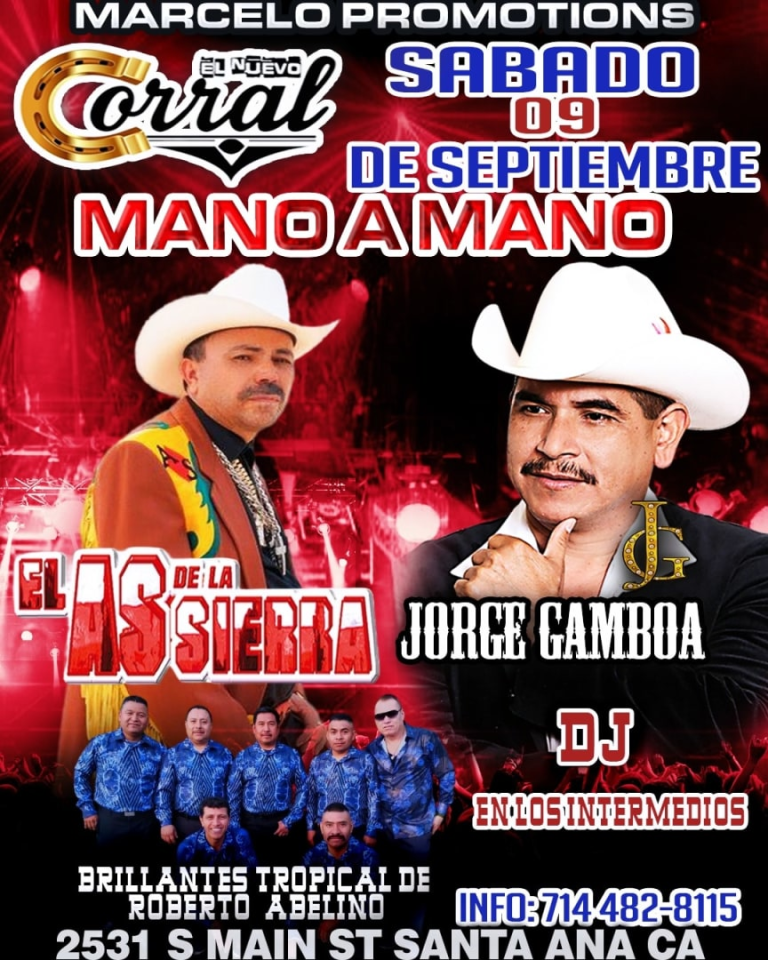 Event - JORGE GAMBOA Y EL AS DE LA SIERRA  - Santa Ana, California - September 9, 2023 | concert tickets