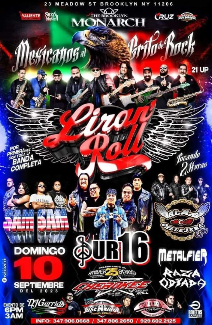 Event - LIRAN' ROLL , SAM SAM , SUR 16 , ALHA CALLEJERA  EN VIVO ! - Brooklyn, New York - September 10, 2023 | concert tickets