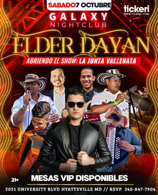 Event - ELDER DAYAN EN MARYLAND - Hyattsville, Maryland - October 7, 2023 | concert tickets