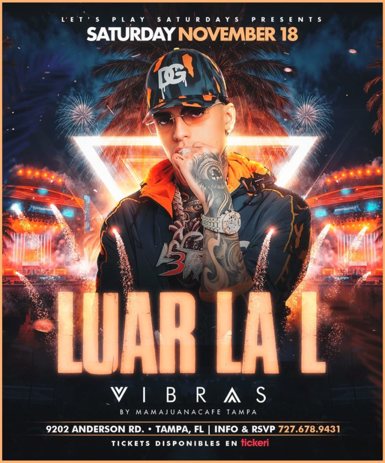 Event - Luar La L live in Vibras! - Tampa, Florida - November 18, 2023 | concert tickets
