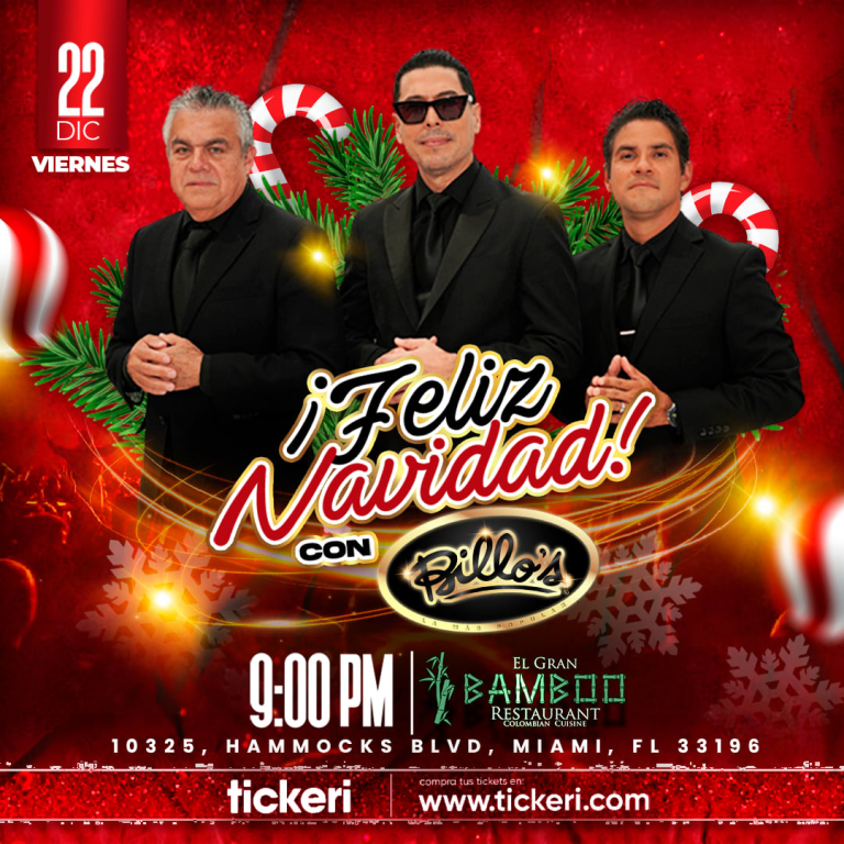 Event - FELIZ NAVIDAD CON BILLOS CARACAS BOYS - Miami, Florida - December 22, 2023 | concert tickets