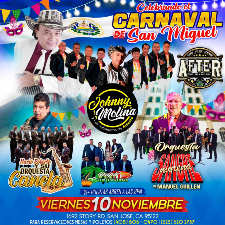 Event - CELEBRANDO EL CARNAVAL DE SAN MIGUEL  - San Jose, California - November 10, 2023 | concert tickets