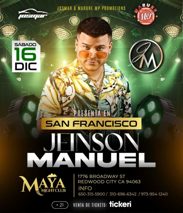 Event - Jeinson Manuel en San Francisco  - Redwood City, California - December 16, 2023 | concert tickets