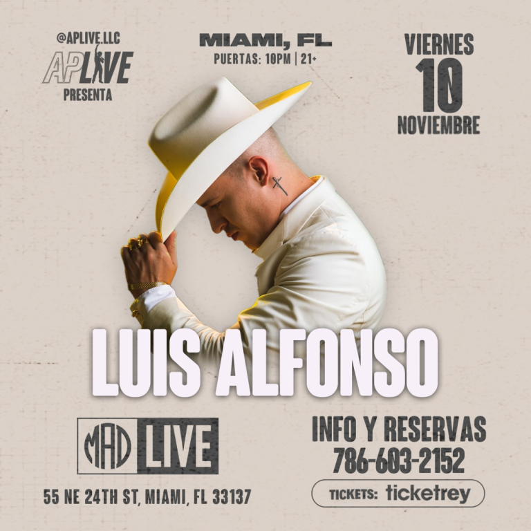Event - LUIS ALFONSO EN CONCIERTO ! - Miami, Florida - November 10, 2023 | concert tickets