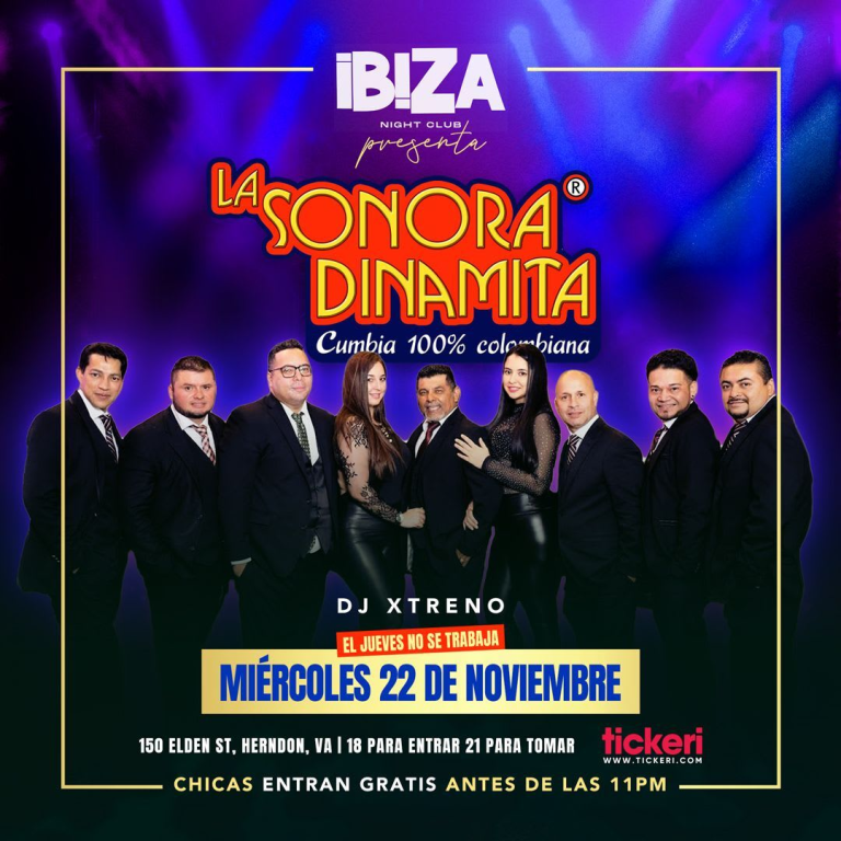 Event - LA SONORA DINAMITA EN CONCIERTO ! - Herndon, Virginia - November 22, 2023 | concert tickets
