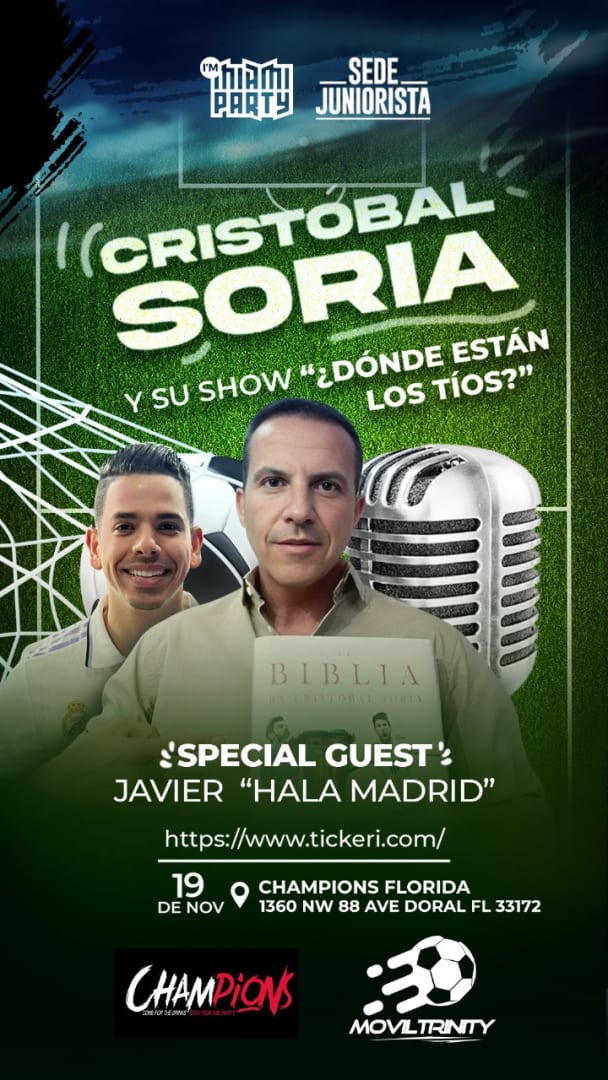 Event - VUELVE CRISTOBAL SORIA Y SU BIBLIA - Doral, Florida - November 19, 2023 | concert tickets