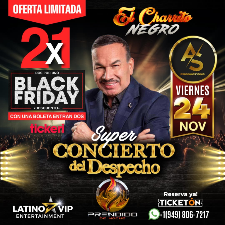 Event - SUPER CONCIERTO DEL DESPECHO con "EL CHARRITO NEGRO" - Long Beach, California - November 24, 2023 | concert tickets