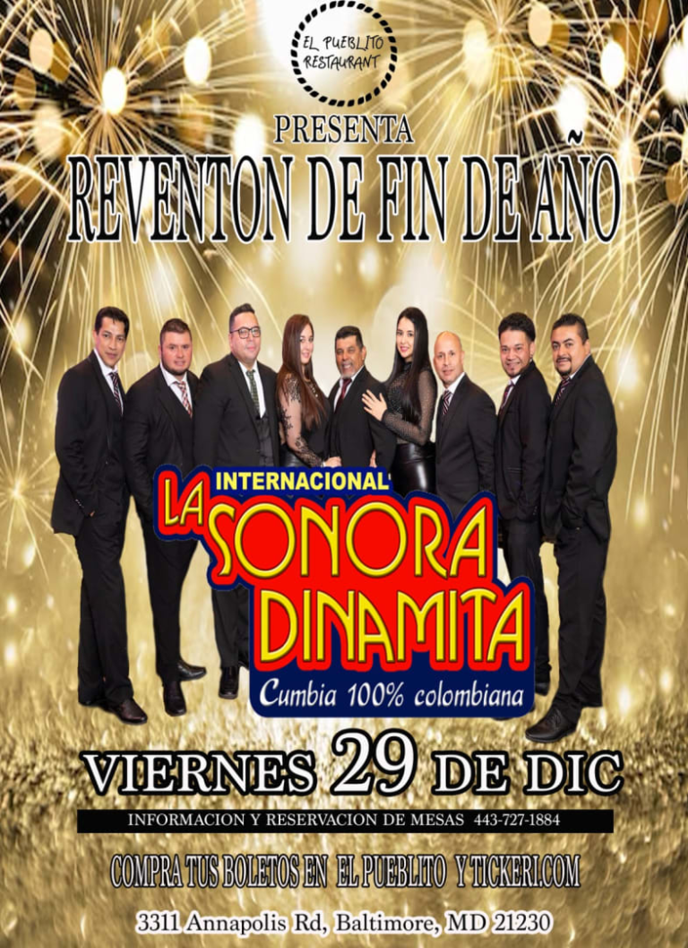 Event - REVENTÓN DE FIN DE AÑO: La Internacional Sonora Dinamita!  - Baltimore, Maryland - 29 de diciembre de 2023 | concert tickets