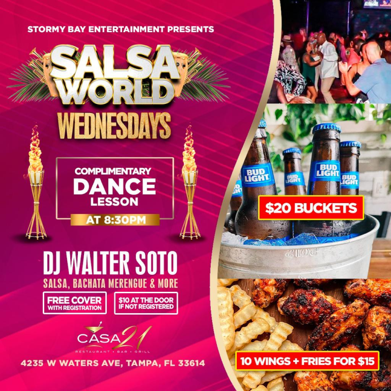 Event - Salsa World Wednesdays " Latin Night" - Tampa, Florida - December 13, 2023 | concert tickets