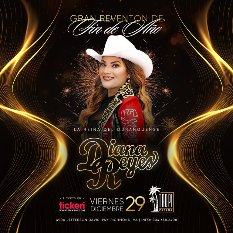 Event - DIANA REYES EN CONCIERTO ! - Richmond, Virginia - 29 de diciembre de 2023 | concert tickets