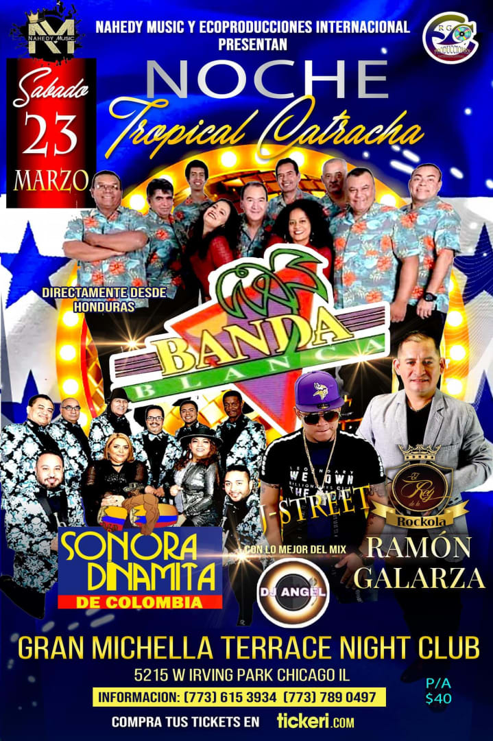 Event - LA BANDA BLANCA Y SONORA DINAMITA  - Chicago, Illinois - March 23, 2024 | concert tickets