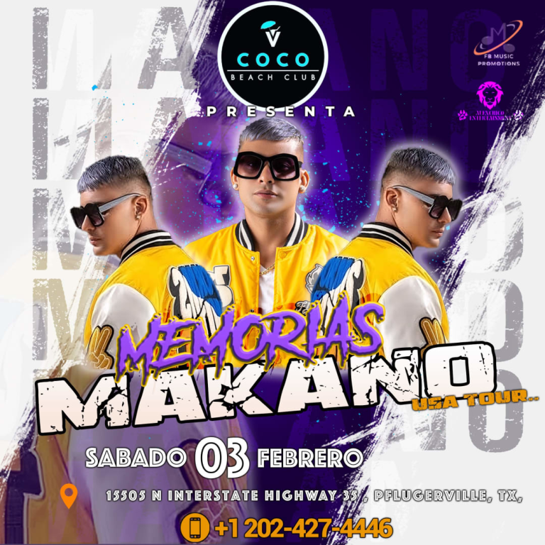 Event - Makano Memorias USA Tour en Austin, TX - Pflugerville, Texas - February 3, 2024 | concert tickets