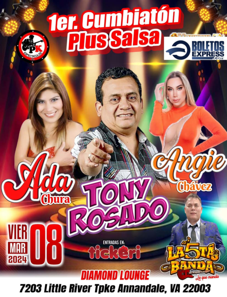 Event - TONY ROSADO EN CONCIERTO ! - Annandale, Virginia - March 8, 2024 | concert tickets