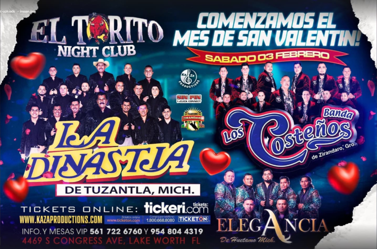 Event - LA DINASTIA , BANDA LOS COSTEÑOS , ELEGANCIA EN VIVO !  - Lake Worth, Florida - February 3, 2024 | concert tickets