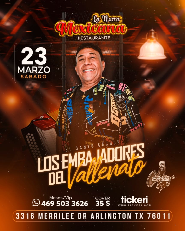 Event - LOS EMBAJADORES DEL VALLENATO - ARLINGTON, Texas - 23 de marzo de 2024 | concert tickets