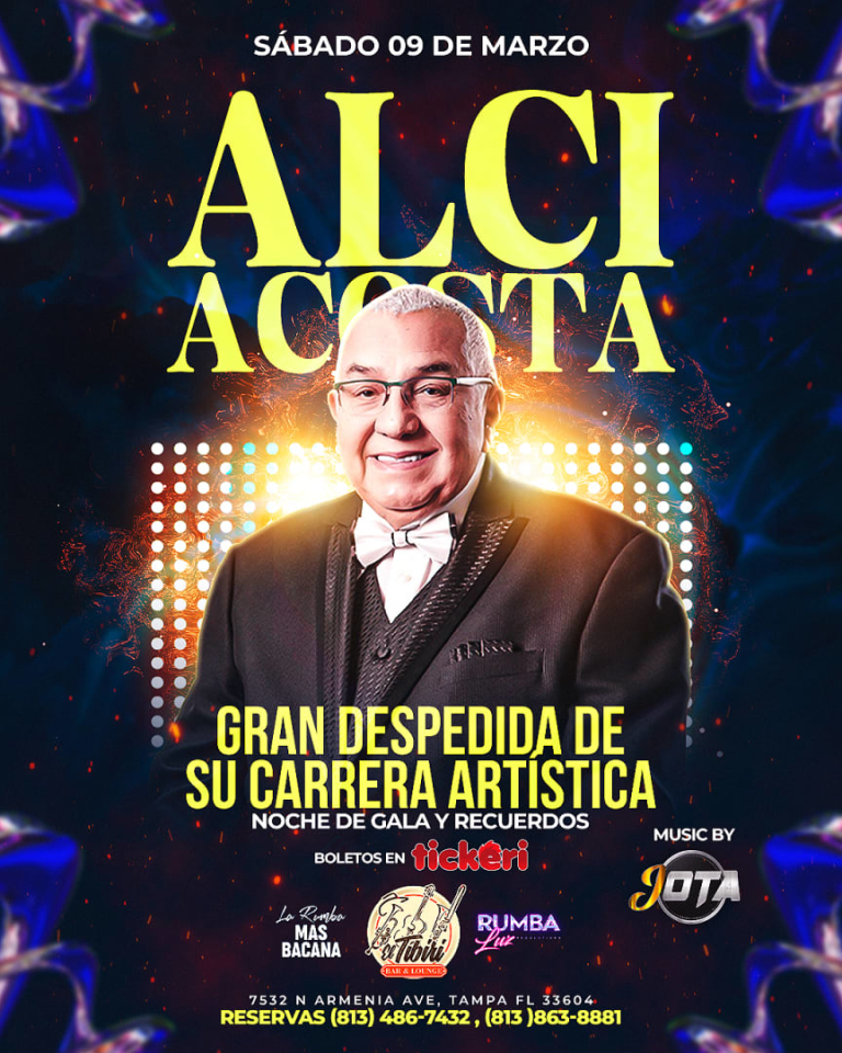Event - Alci Acosta en Concierto - Tampa, Florida - March 9, 2024 | concert tickets