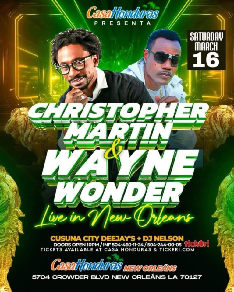 Event - CHRISTOPHER MARTÍN & WAYNE WONDER EN NEW ORLEANS  - New Orleans, Louisiana - March 16, 2024 | concert tickets