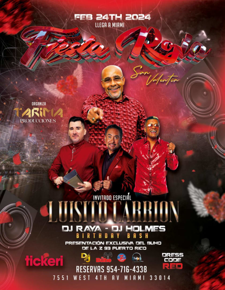 Event - FIESTA ROJA  - Hialeah, Florida - February 24, 2024 | concert tickets