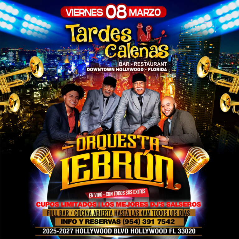 Event - ORQUESTA LEBRÓN CONCIERTO SÚPER VIP - TARDES CALEÑAS HOLLYWOOD  - Hollywood, Florida - March 8, 2024 | concert tickets