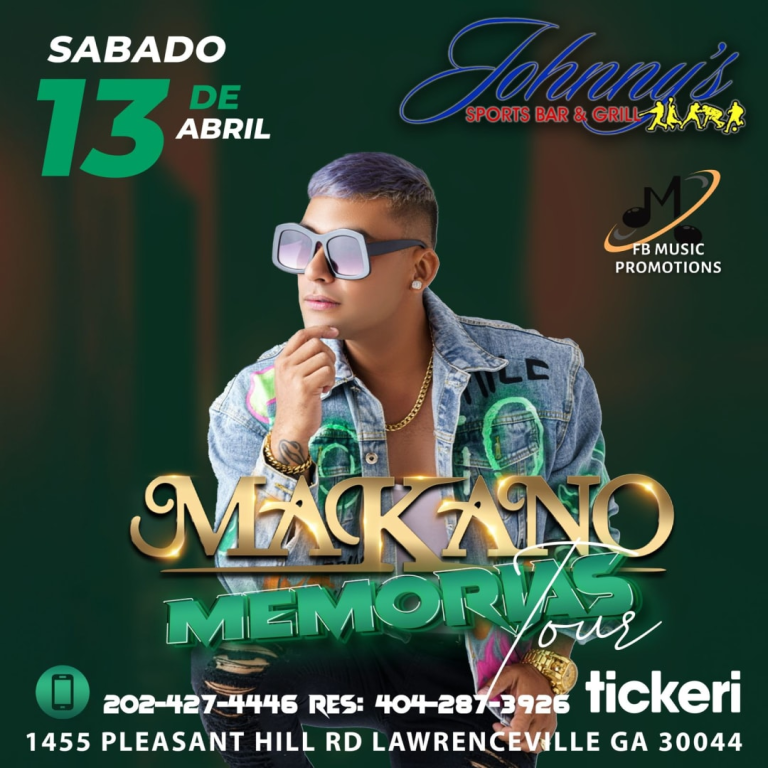 Event - Makano en Atlanta Por Primera Vez en Su Tour Memorias USA - Lawrenceville, Georgia - April 13, 2024 | concert tickets