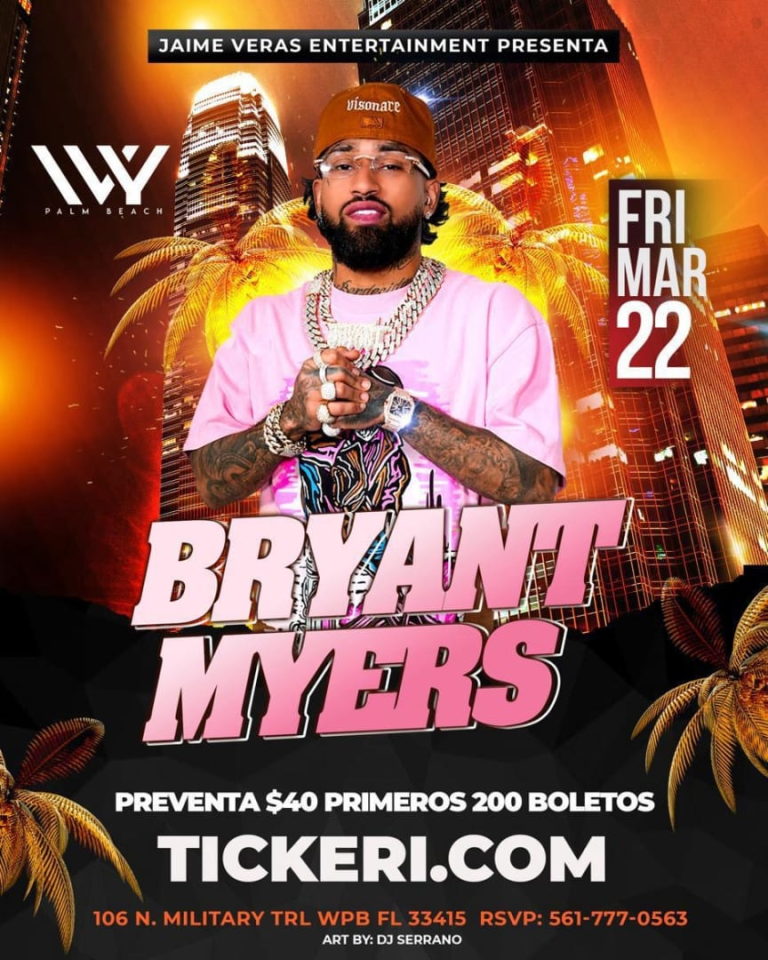 Event - BRYANT MYERS EN CONCIERTO ! - West Palm Beach, Florida - March 22, 2024 | concert tickets
