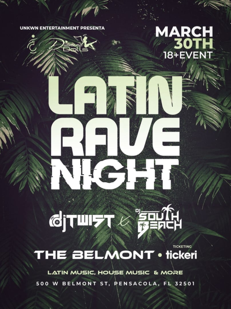 Event - LATIN RAVE NIGHT  - Pensacola, Florida - March 30, 2024 | concert tickets