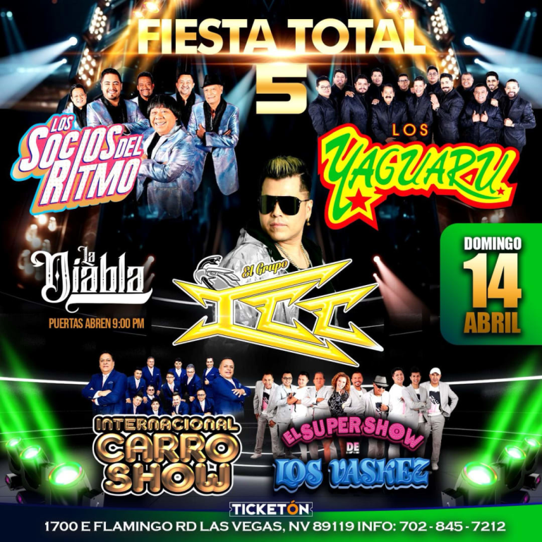 Event - FIESTA TOTAL EN LAS VEGAS - Las Vegas, Nevada - 14 de abril de 2024 | concert tickets