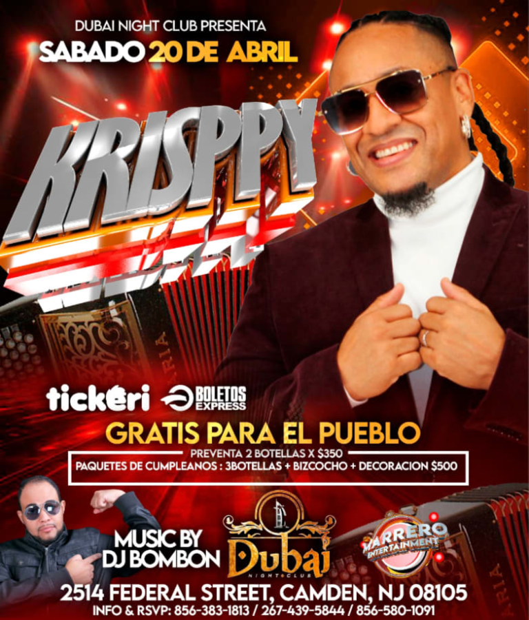 Event - KRISPPY EN CONCIERTO ! - Camden, New Jersey - April 20, 2024 | concert tickets
