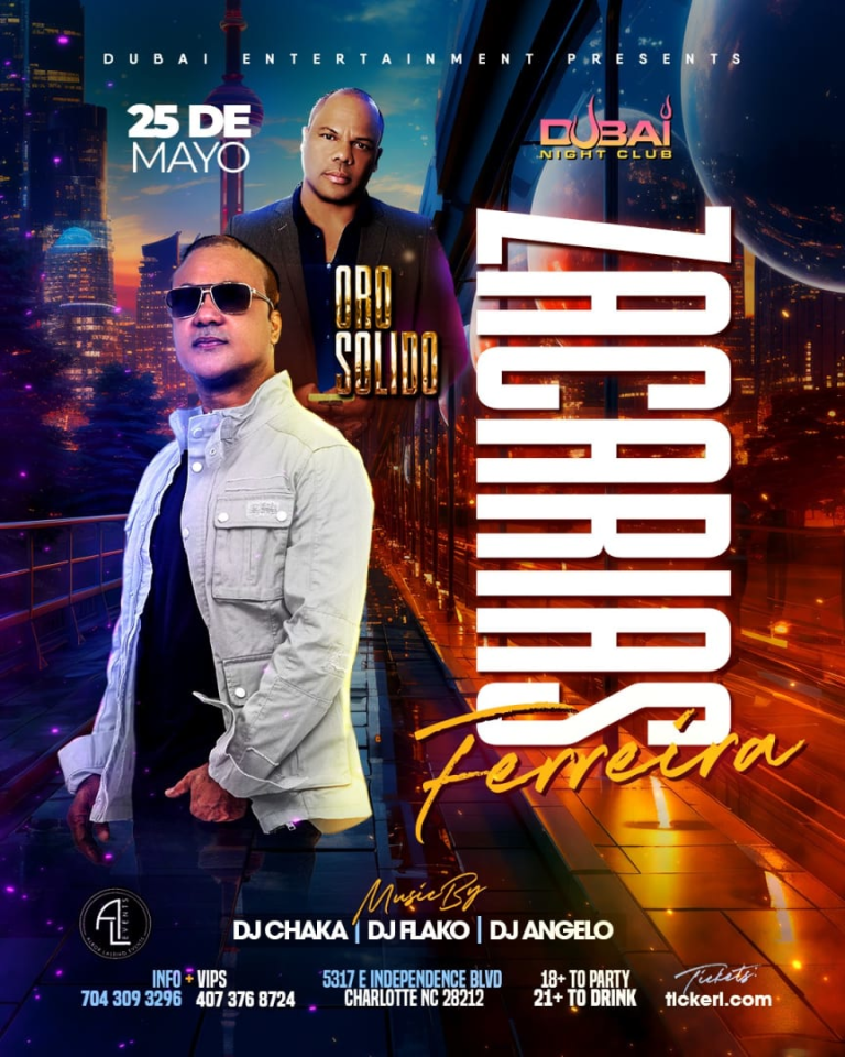 Event - ZACARIAS FERREIRA & ORO SOLIDO EN CHARLOTTE - Charlotte, North Carolina - May 25, 2024 | concert tickets