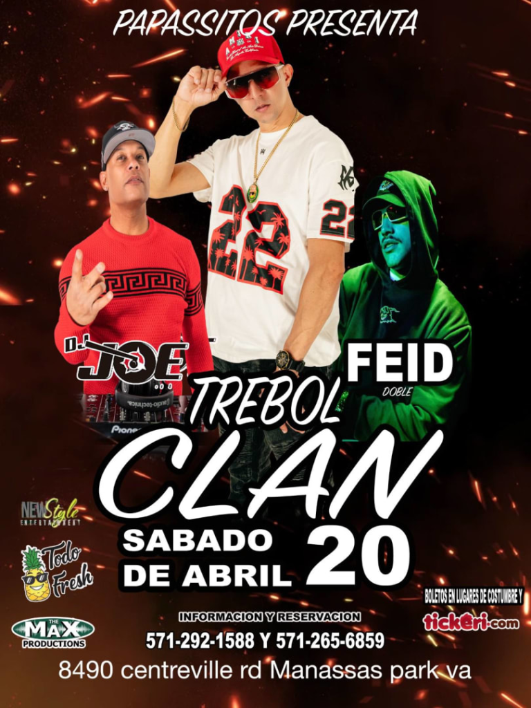 Event - Trebol clan y djjow - Manassas Park, Virginia - April 20, 2024 | concert tickets