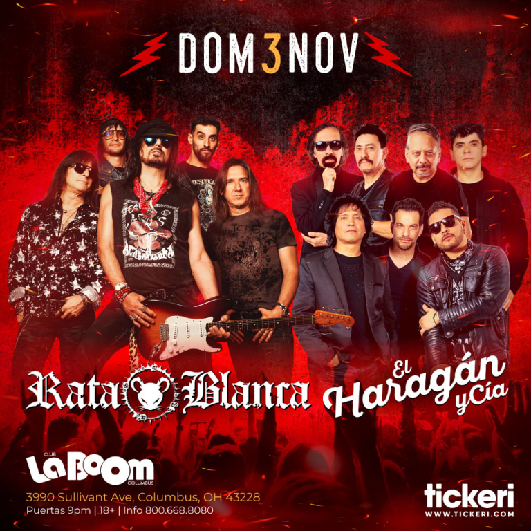 Event - RATA BLANCA , EL HARAGAN Y CIA EN COLUMBUS - Columbus, Ohio - 3 de noviembre de 2024 | concert tickets
