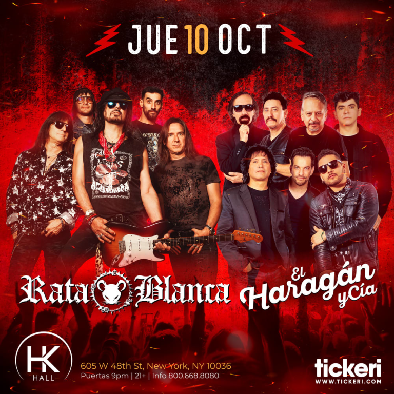 Event - RATA BLANCA , EL HARAGAN Y CIA EN MANHATTAN - New York, New York - October 10, 2024 | concert tickets