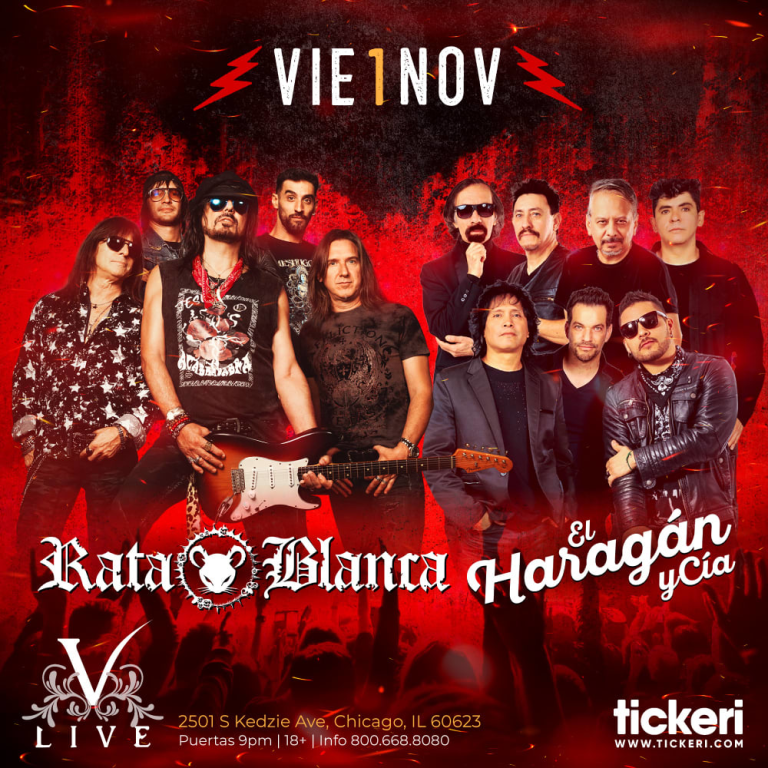 Event - RATA BLANCA , EL HARAGAN Y CIA EN CHICAGO - Chicago, Illinois - November 1, 2024 | concert tickets