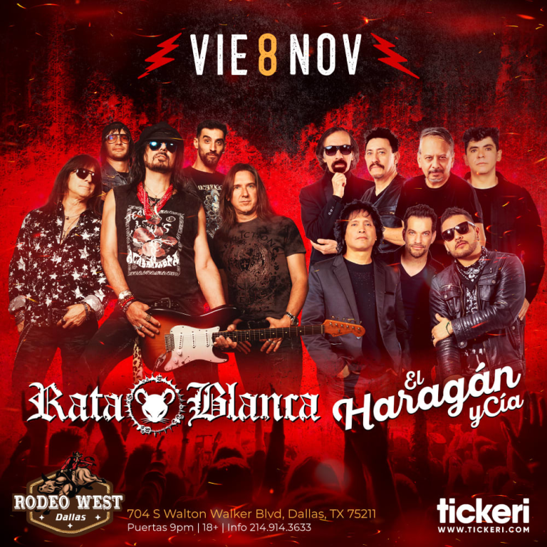 Event - RATA BLANCA , EL HARAGAN Y CIA EN DALLAS - Dallas, Texas - 8 de noviembre de 2024 | concert tickets