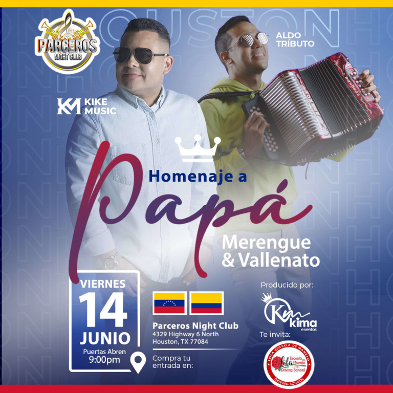 Event - Homenaje a PAPÁ (Merengue & Vallenato) - Houston, Texas - June 14, 2024 | concert tickets