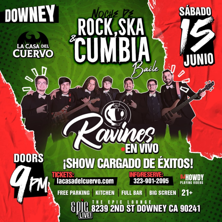 Event - NOCHE DE SKA Y BAILE. LOS RAVINES DE MEXICO EN DOWNEY - Downey, California - June 15, 2024 | concert tickets