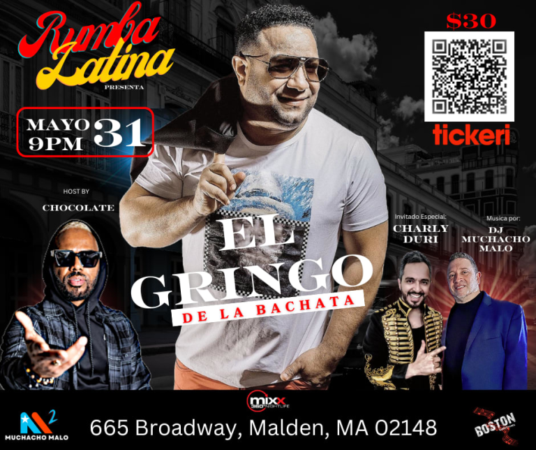 Event - EL GRINGO DE LA BACHATA en Vivo!!! - Malden, Massachusetts - May 31, 2024 | concert tickets
