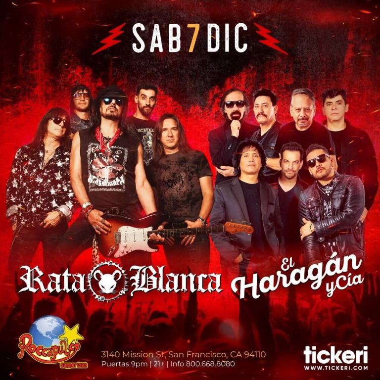 Event - RATA BLANCA , EL HARAGAN Y CIA EN SAN FRANCISCO CA - San Francisco, California - December 7, 2024 | concert tickets