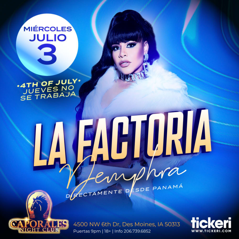 Event - LA FACTORIA EN DES MOINES IOWA  - Des Moines, Iowa - 3 de julio de 2024 | concert tickets