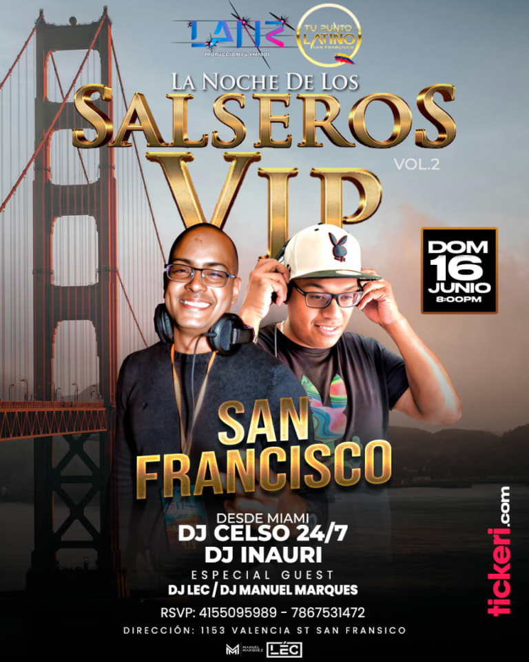 Event - SALSEROS VIP EN SAN FRANCISCO - San Francisco, California - June 16, 2024 | concert tickets