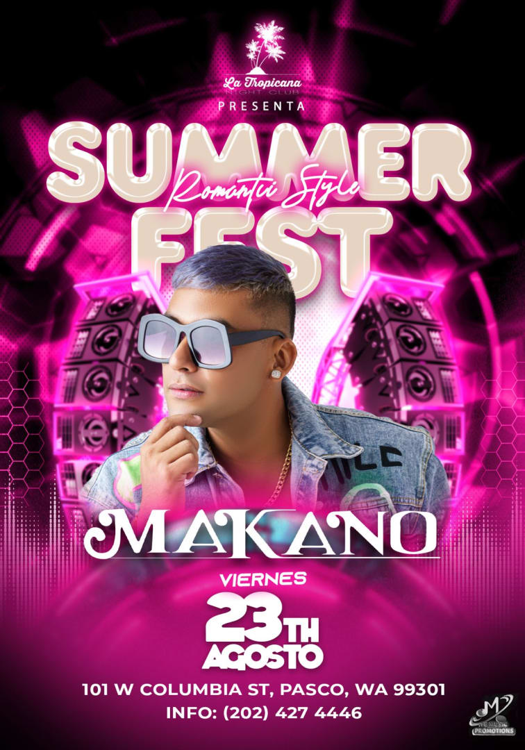 Event - Makano Arranca con su Tour: Voces del Alma 2024-2025 - Pasco, Washington - 23 de agosto de 2024 | concert tickets