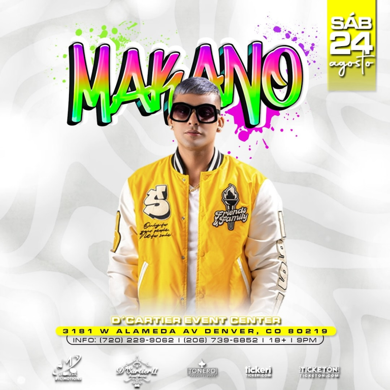 Event - Makano Arranca con su Tour: Voces del Alma 2024-2025 - Denver, Colorado - 24 de agosto de 2024 | concert tickets