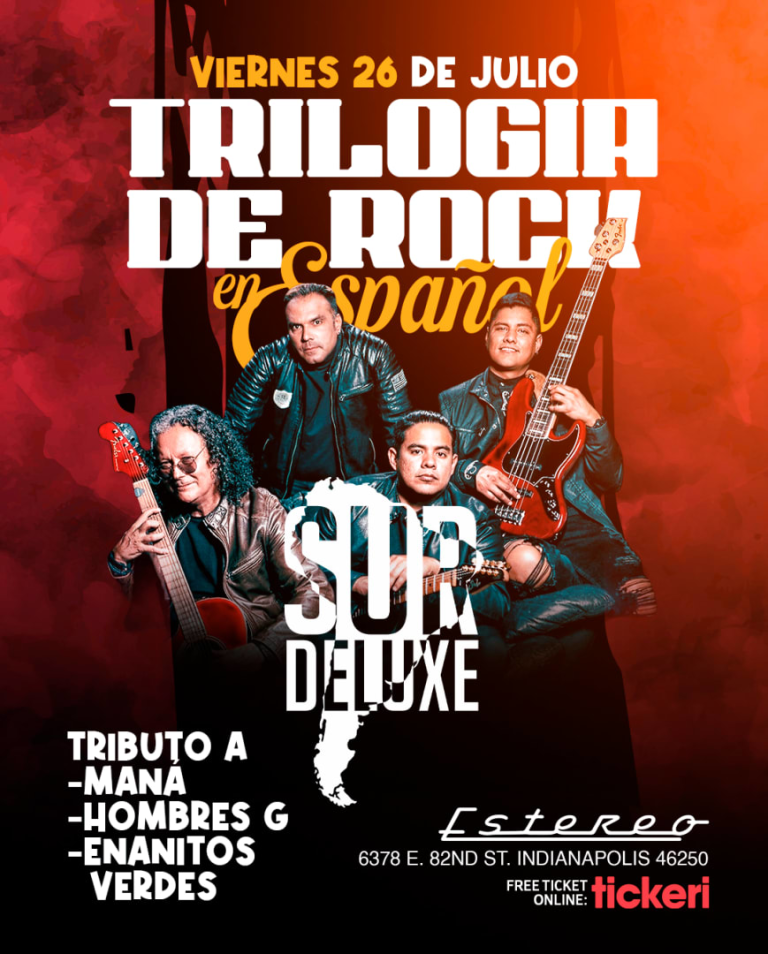 Event - Trilogia De Rock | Tributo a Manå | Hombres G | Enanitos Verdes Por SurDeluxe (Miami) - Indianapolis, Indiana - July 26, 2024 | concert tickets