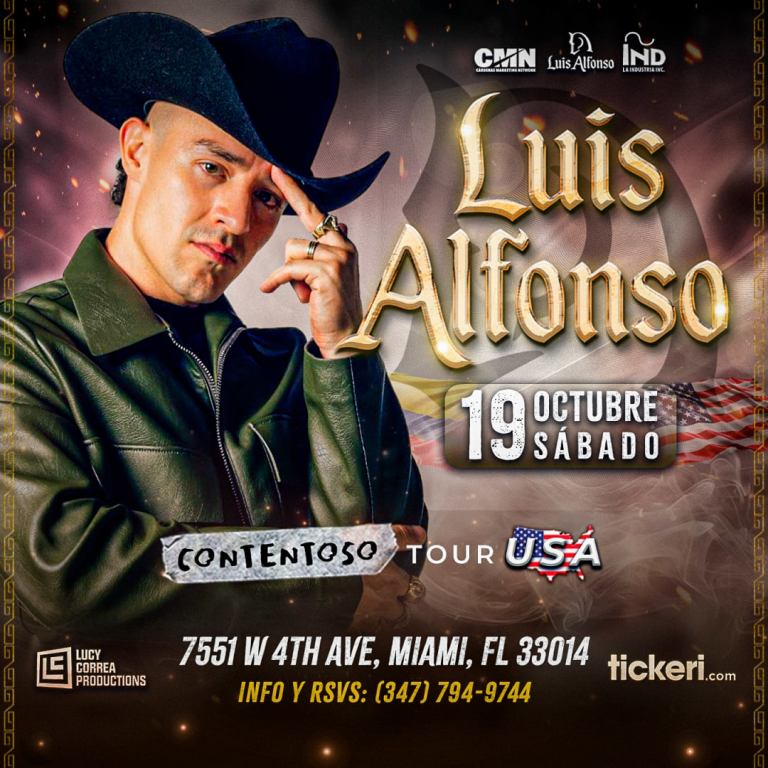 Event - LUIS ALFONSO EN CONCIERTO!!!! CONTENTOSO TOUR 2024 --MIAMI,FL - Hialeah, Florida - October 19, 2024 | concert tickets