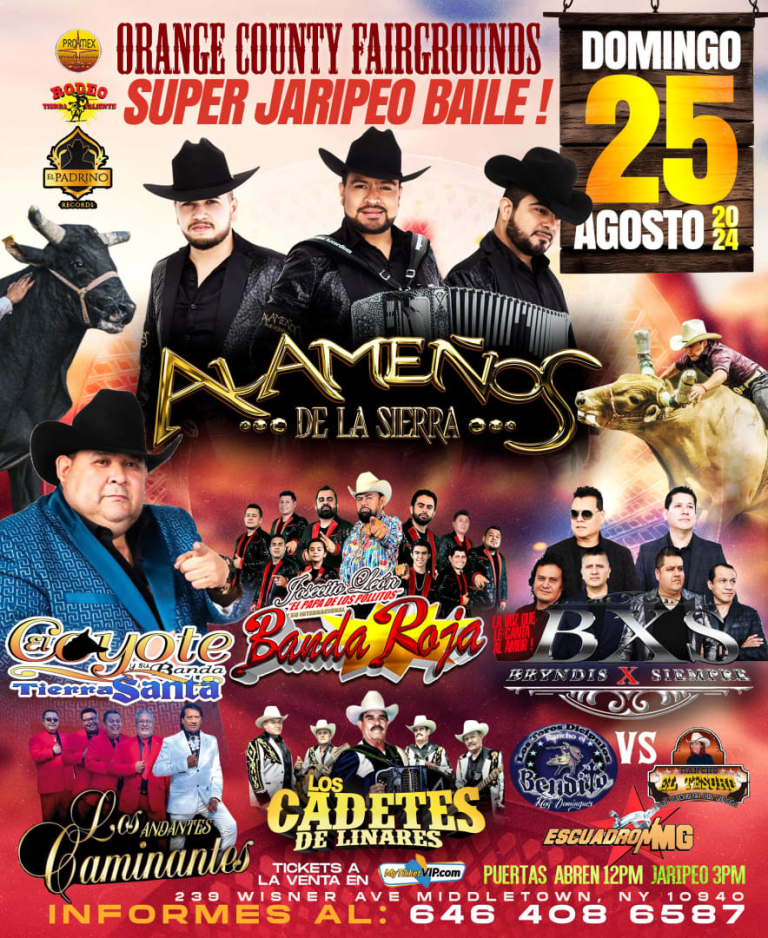 Event - ALAMEÑOS DE LA SIERRA / LOS CADETES DE LINARES  - Middletown, New York - August 25, 2024 | concert tickets